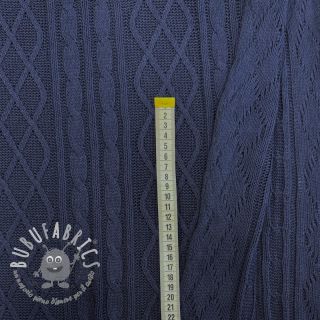 Tessuti per maglioni Jacquard CHAIN navy