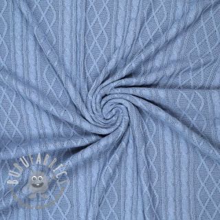 Tessuti per maglioni Jacquard CHAIN blue