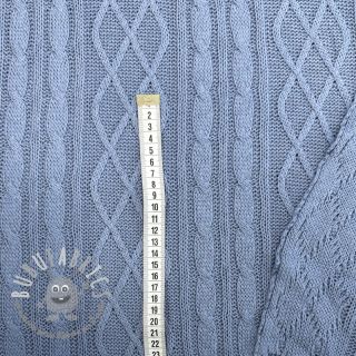 Tessuti per maglioni Jacquard CHAIN blue