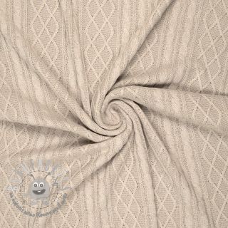 Tessuti per maglioni Jacquard CHAIN beige