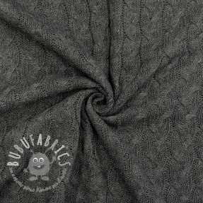 Tessuti per maglioni Jacquard CABLE dark grey