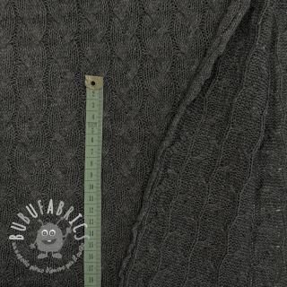 Tessuti per maglioni Jacquard CABLE dark grey