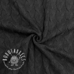 Tessuti per maglioni Jacquard CABLE black