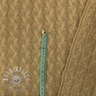 Tessuti per maglioni Jacquard CABLE light brown