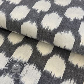 Tessuto di cotone IKAT grey design B