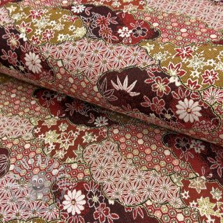 Tessuto decorativo jacquard Nuage allover rouge