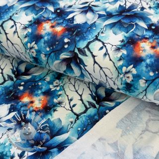 Felpa Fantasy flowers design C digital print