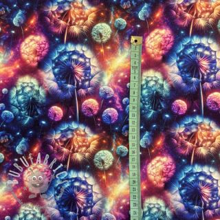 Felpa Fantasy flowers design A digital print