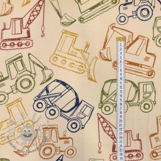 Felpa WORK VEHICLES sand digital print