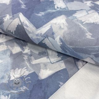 Felpa garzata MOUNTAINS jeans digital print
