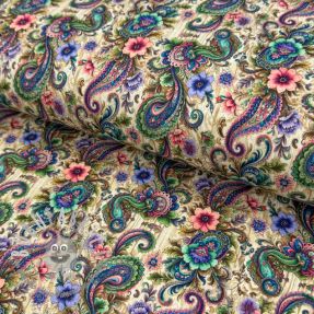 Jersey Paisley woody design B digital print