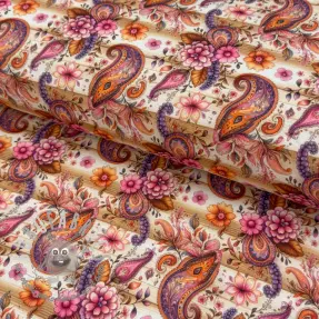 Jersey Paisley woody design A digital print