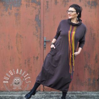 Felpa garzata JOGGING dark brown