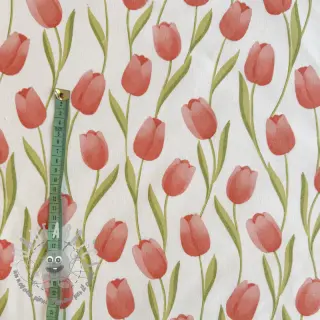Tessuto decorativo premium Hand Drawn Tulip