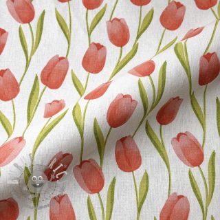 Tessuto decorativo premium Hand Drawn Tulip