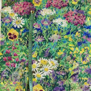 Tessuto decorativo premium Spring Flower Garden digital print