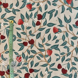 Tessuto decorativo Linenlook Strawberry Cherry