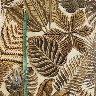 Tessuto decorativo premium Leaf Embroidery digital print