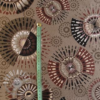 Tessuto decorativo jacquard Mandala Circle Sun