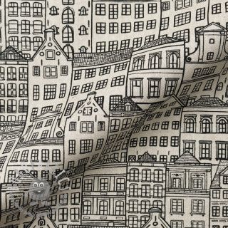 Tessuto decorativo Linenlook Townhouse Fine Line