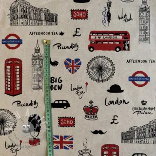 Tessuto decorativo Linenlook London Icon City