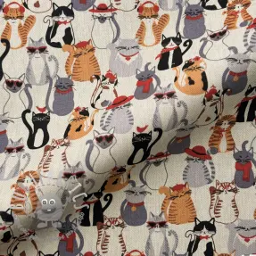Tessuto decorativo Linenlook Cat Dress Up