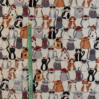 Tessuto decorativo Linenlook Cat Dress Up
