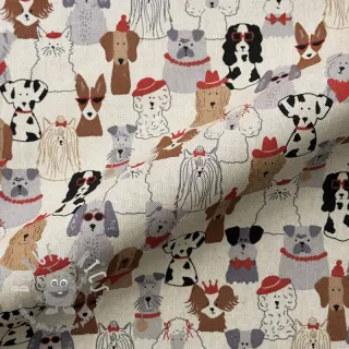 Tessuto decorativo Linenlook Dog Dress Up