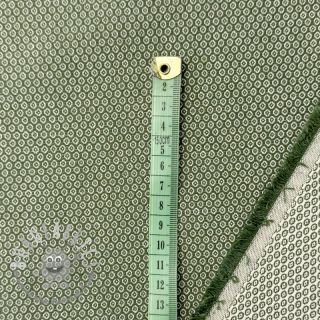 Tessuto decorativo DOBBY Coloured Dot jungle green