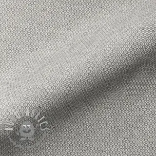 Tessuto decorativo DOBBY Coloured Dot grey