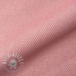 Tessuto decorativo DOBBY Coloured Dot blush