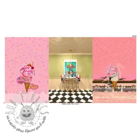 Jersey Pink dinner PANEL digital print