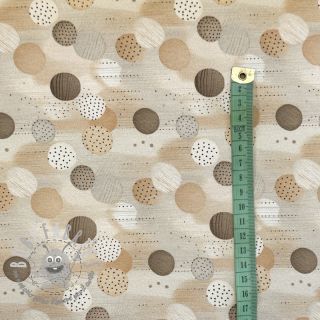 Jersey Natural Circles digital print