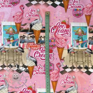 Jersey Pink dinner digital print