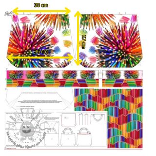 Tessuto decorativo KIDS BAG Pencil explosion panel