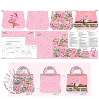 Tessuto decorativo KIDS BAG Pink dinner panel