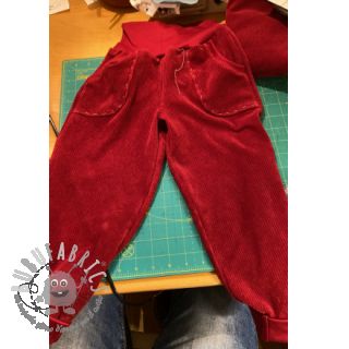 Velluto a coste 6W WASHED STRETCH rust