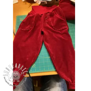 Velluto a coste 6W WASHED STRETCH rust