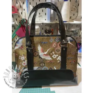 Tessuto decorativo jacquard Grues or
