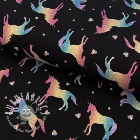Jersey Unicorns parade black digital print