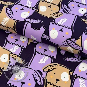 Jersey Funny dogs dark purple