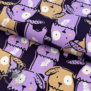 Jersey Funny dogs dark purple