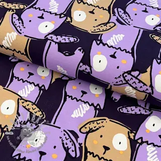 Jersey Funny dogs dark purple