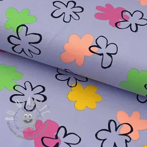 Jersey Flower prints purple