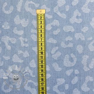 JEANS JACQUARD Animal skin light blue