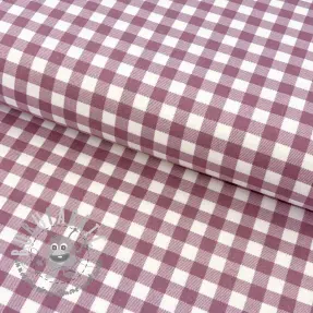 Tessuto di cotone FLANNEL Check mauve