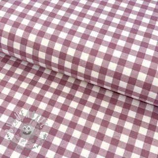 Tessuto di cotone FLANNEL Check mauve