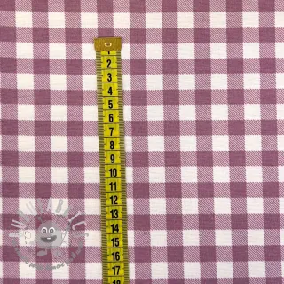 Tessuto di cotone FLANNEL Check mauve