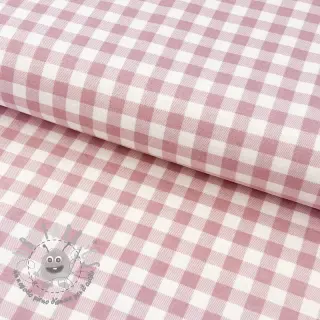 Tessuto di cotone FLANNEL Check light pink