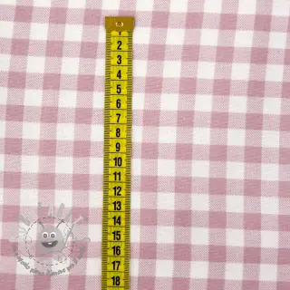 Tessuto di cotone FLANNEL Check light pink
